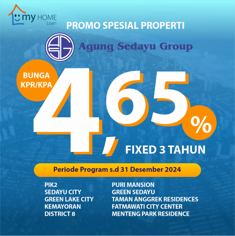 Program myHOME Loan Developer Agung Sedayu Group
